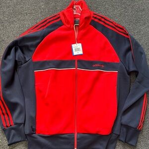Adidas Originals Men's Red and Black Track Jacket